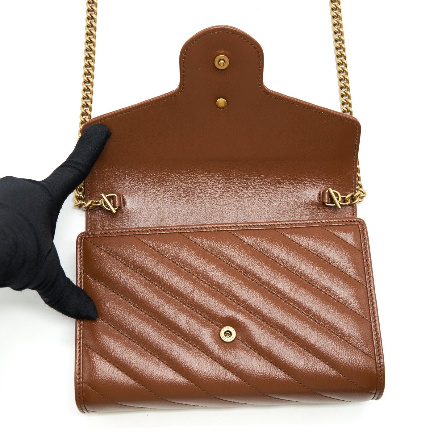 Gucci GG Marmont Matelasse Mini Bag Calfskin Brown