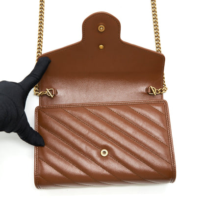Gucci GG Marmont Matelasse Mini Bag Calfskin Brown