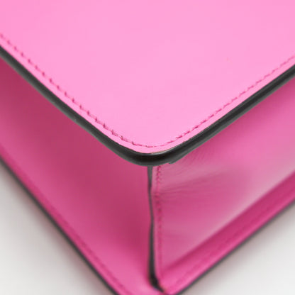 GUCCI SMALL SYLVIE LEATHER BAG PINK
