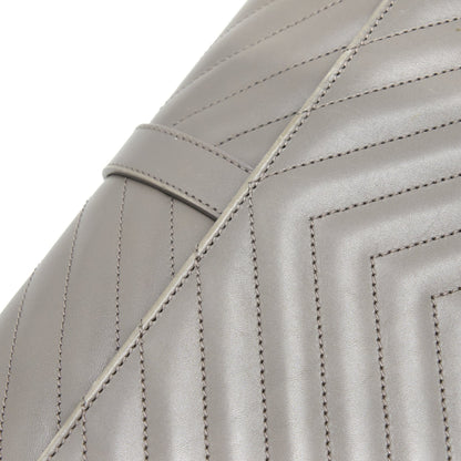 Saint Laurent Envelope Large Bag Calfskin Grey GHW