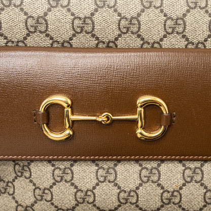 Gucci Small Horsebit 1955 Shoulder Bag GG Supreme Canvas