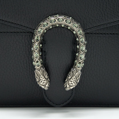 Gucci Black Leather Dionysus Mini Bag with SHW