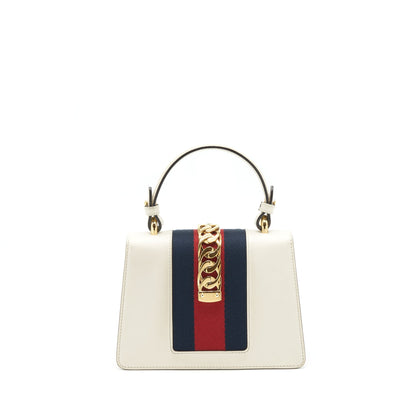 Gucci Mini Top Handle Sylvie Bag White