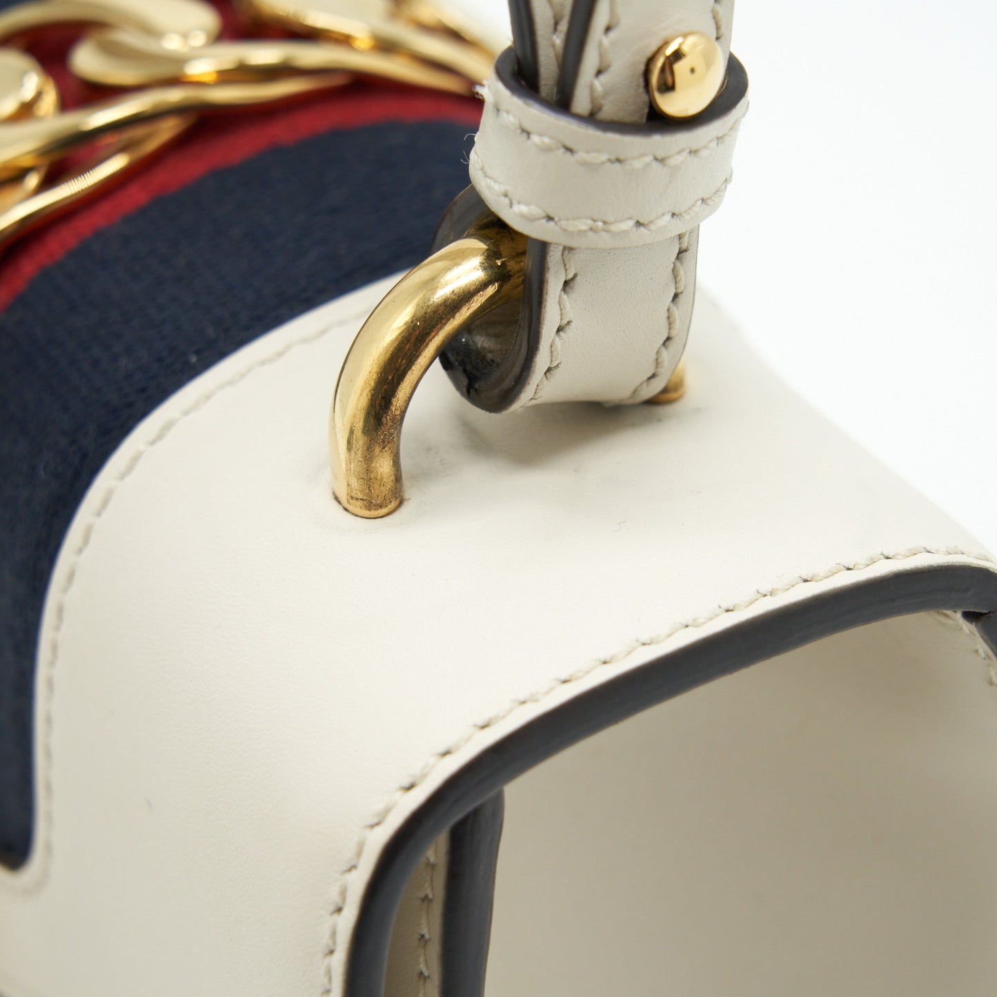 Gucci Mini Top Handle Sylvie Bag White