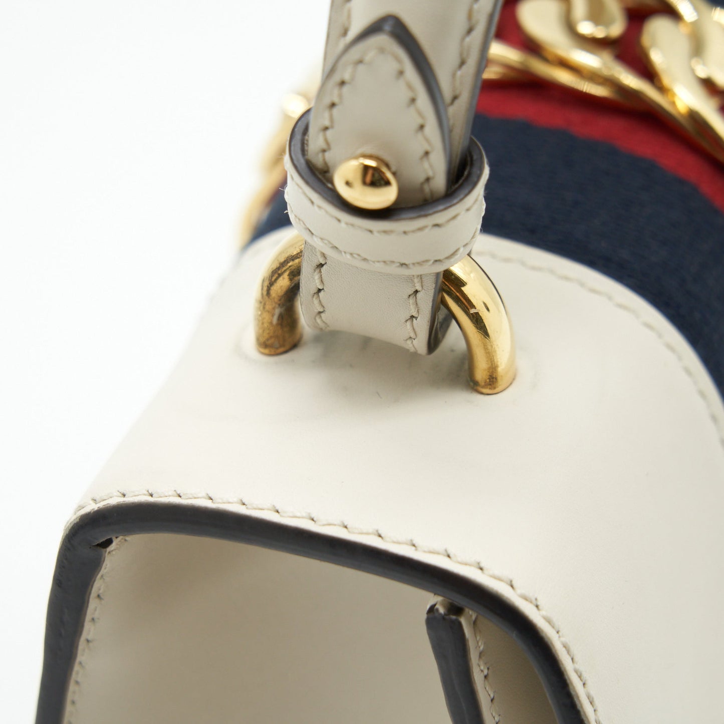 Gucci Mini Top Handle Sylvie Bag White