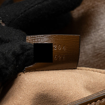 Gucci Horsebit 1955 Shoulder Bag GG Supreme Canvas/ Leather Brown