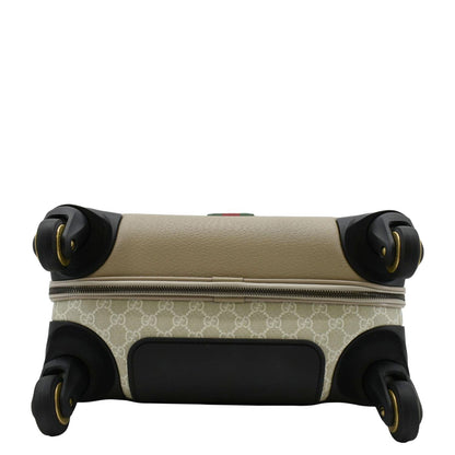 GUCCI Savoy Cabin Trolley Small GG Supreme Canvas Travel Bag Beige 693646