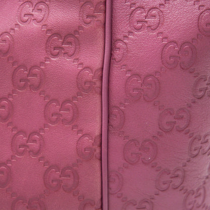 Gucci leather shopping Tote Bag raspberry Pink