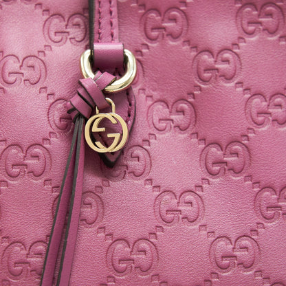 Gucci leather shopping Tote Bag raspberry Pink