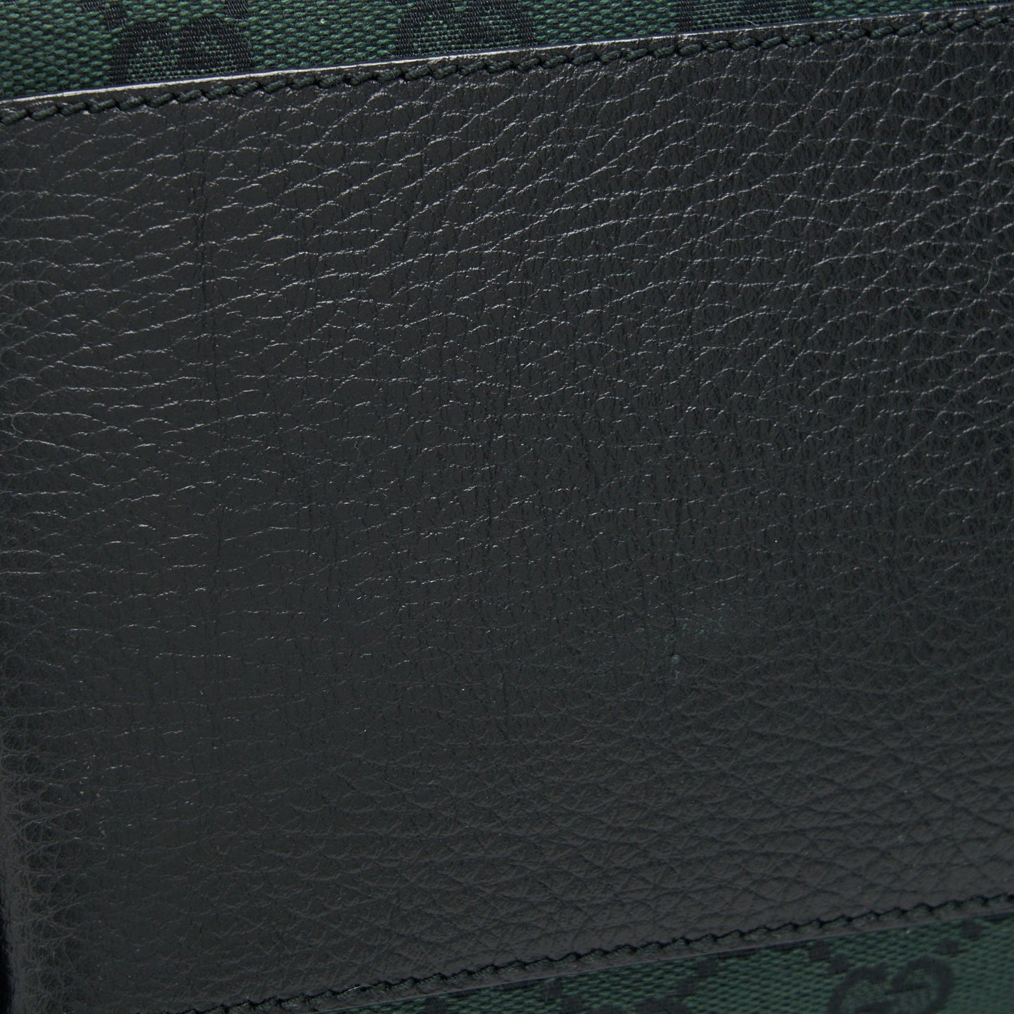 Gucci GG Canvas shopping Bag dark green / black