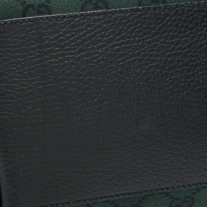 Gucci GG Canvas shopping Bag dark green / black