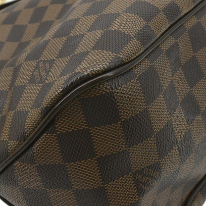LOUIS VUITTON Delightful MM Damier Ebene Hobo Bag Brown