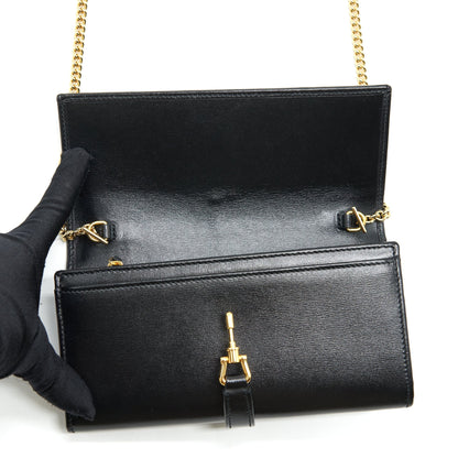 Gucci Jackie 1961 Chain Wallet Black