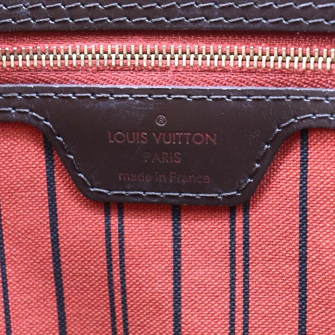 LOUIS VUITTON Delightful MM Damier Ebene Hobo Bag Brown