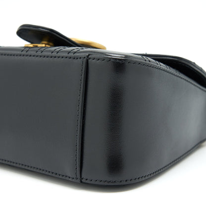 Gucci GG Marmont Mini Top Handle Bag Calfskin Black