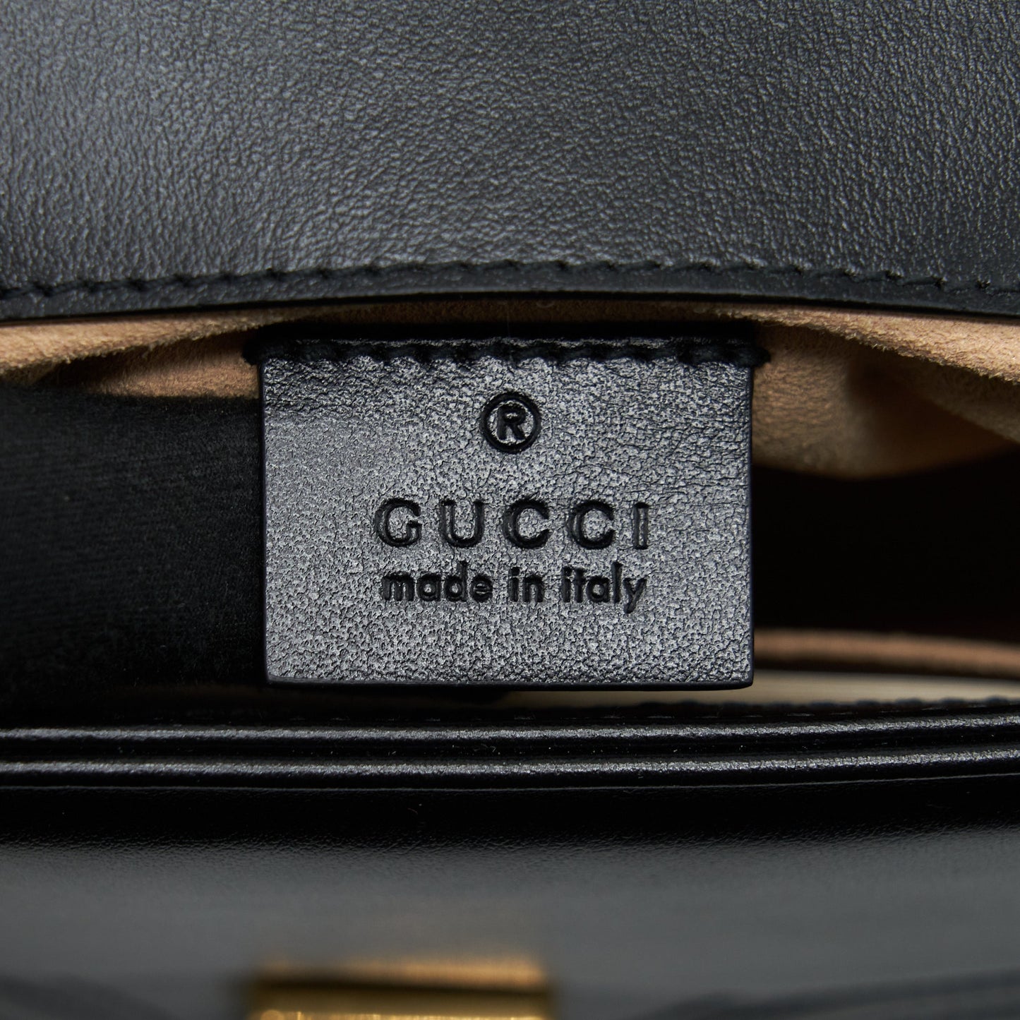 Gucci GG Marmont Mini Top Handle Bag Calfskin Black