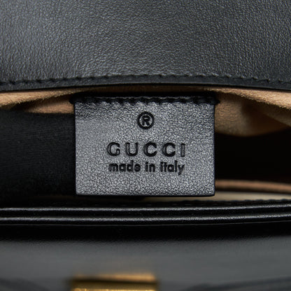 Gucci GG Marmont Mini Top Handle Bag Calfskin Black
