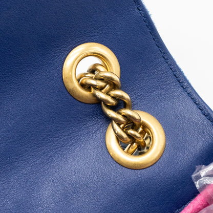 Gucci GG marmont shoulder bag velvet blue