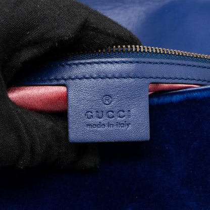 Gucci GG marmont shoulder bag velvet blue