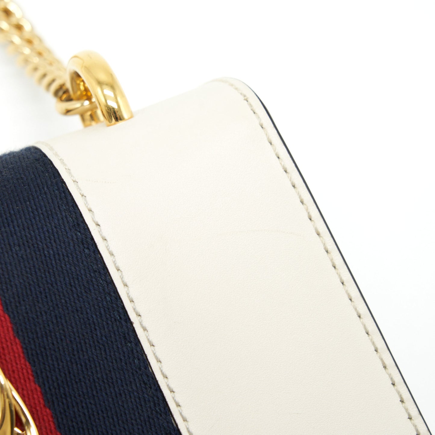 Gucci Mini Sylvie Chain Bag White
