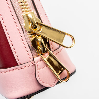 Gucci Horsebit 1955 mini top handle bag calfskin multicolour pink