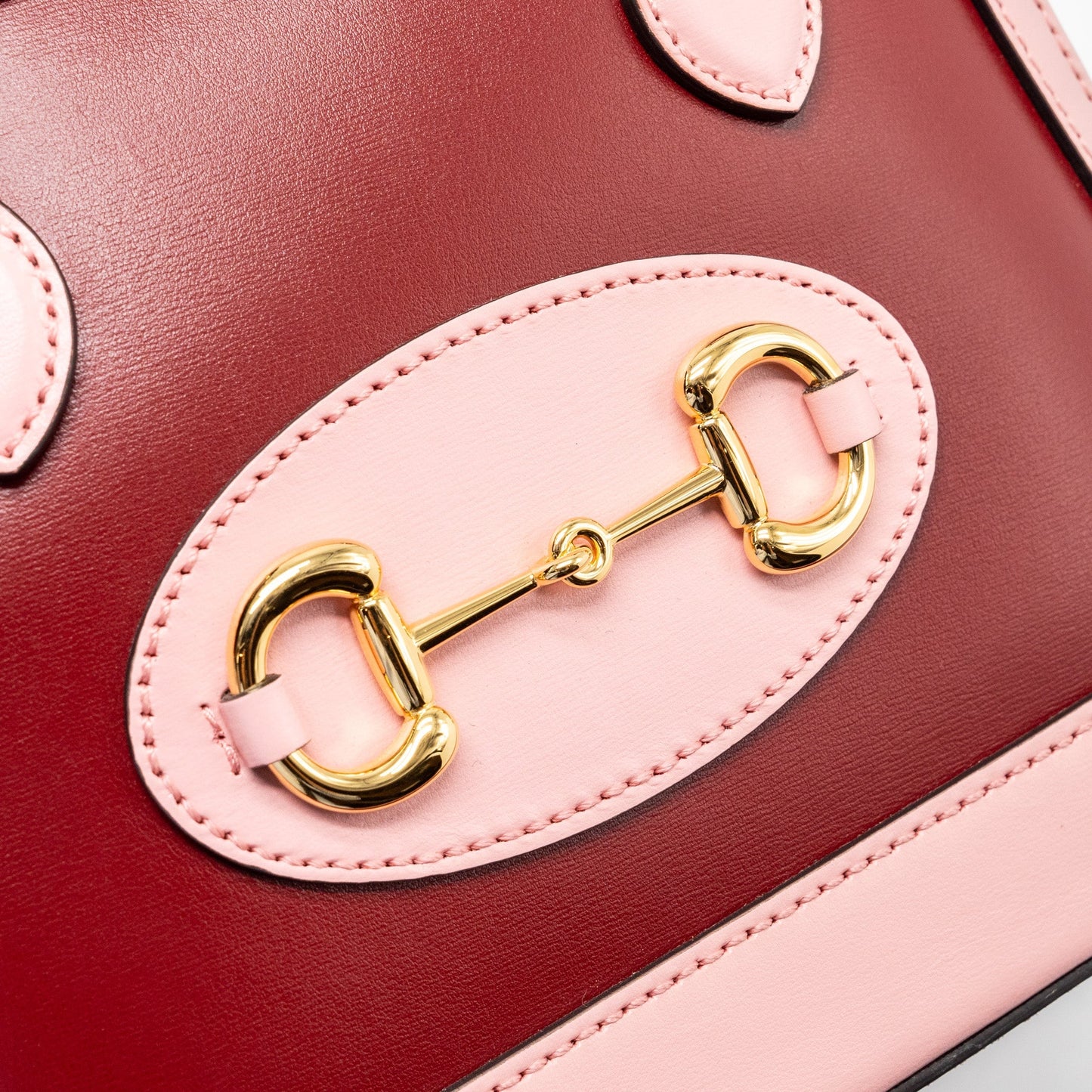 Gucci Horsebit 1955 mini top handle bag calfskin multicolour pink