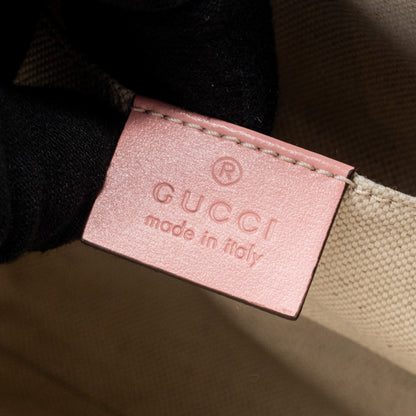 Gucci Horsebit 1955 mini top handle bag calfskin multicolour pink