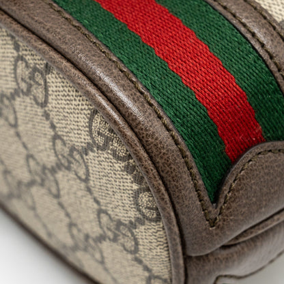 Gucci Ophidia mini Bucket Bag GG Supreme Canvas Beige / Ebony