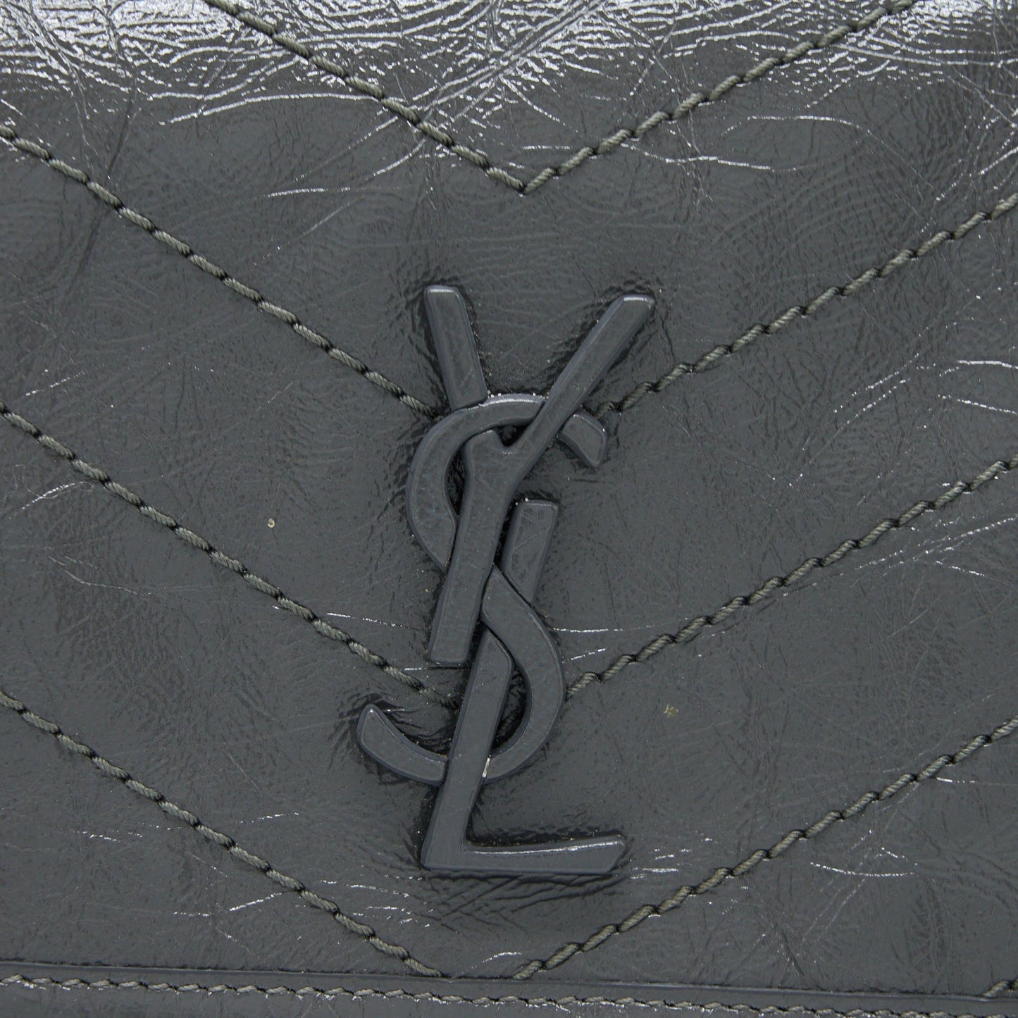 Saint Laurent/YSL Niki Baby Dark Grey With Grey Hardware