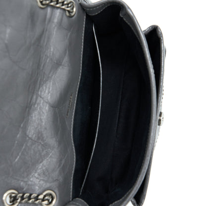 Saint Laurent/YSL Niki Baby Dark Grey With Grey Hardware