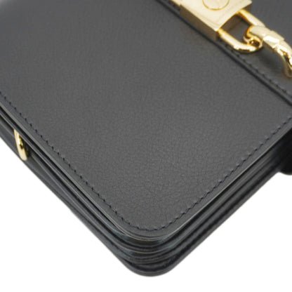 LOUIS VUITTON Rendez Vous Calfskin Leather Crossbody Bag Black