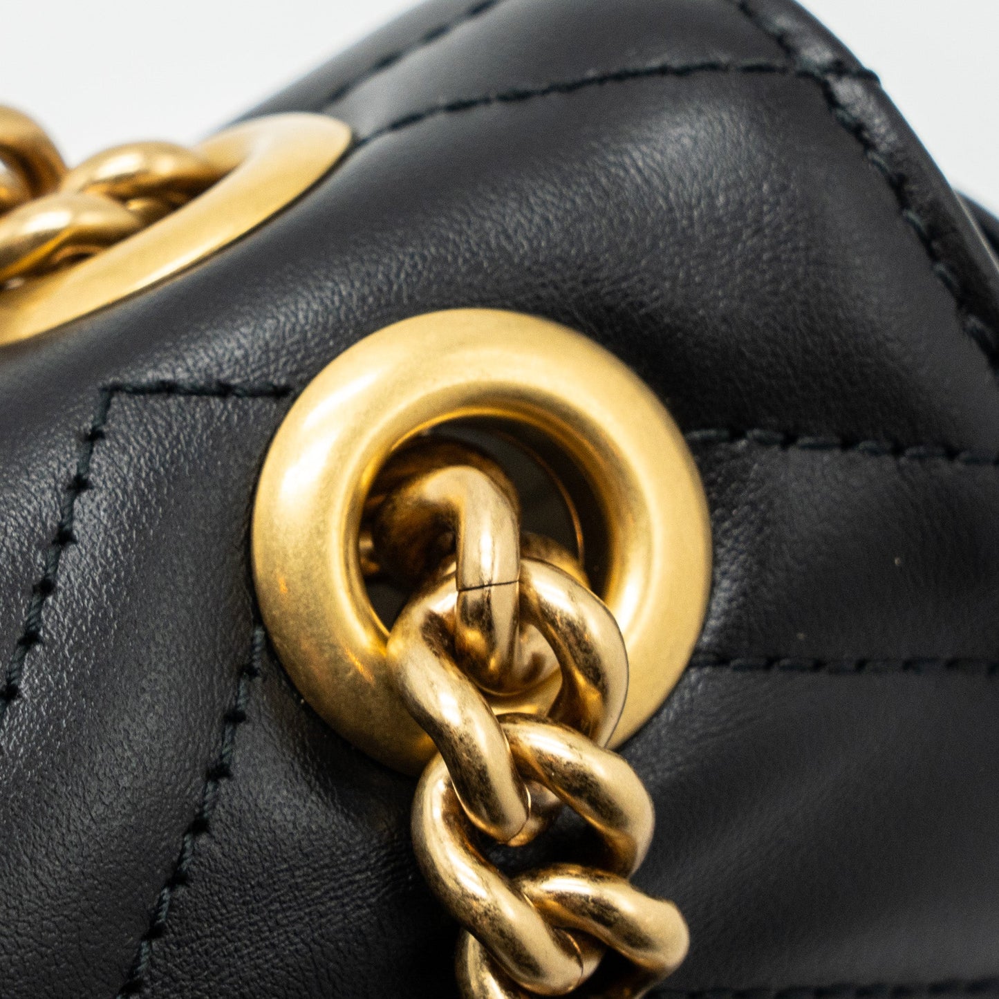 Gucci mini marmont calfskin black