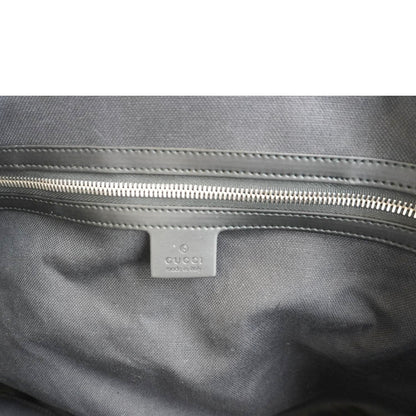GUCCI Carry-On Large Soft GG Supreme Canvas Duffle Bag Black 478323