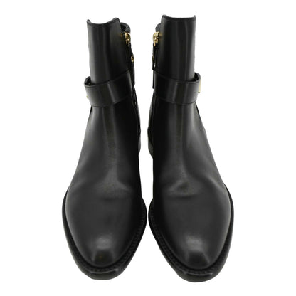 LOUIS VUITTON Westside Leather Ankle Boot Black 41