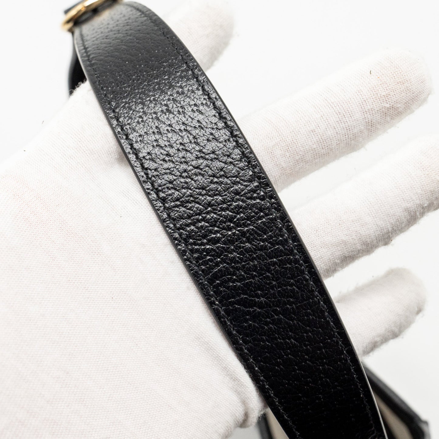 Gucci Jackie 1961 Small Shoulder Bag Denim/Leather Black