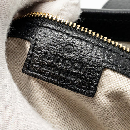 Gucci Jackie 1961 Small Shoulder Bag Denim/Leather Black