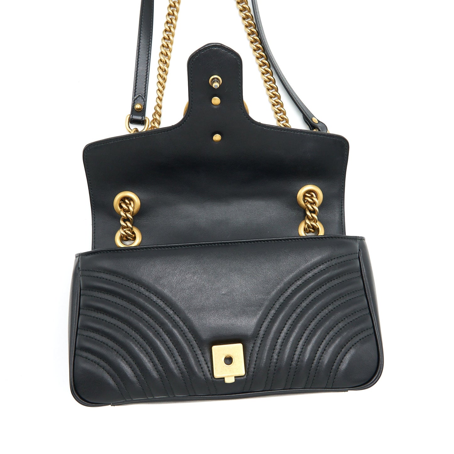 Gucci GG Marmont Small Matelasse Shoulder Bag Black
