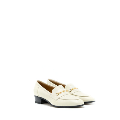 Gucci Size 38 Women’s Loafer with Horsebit Calfskin White