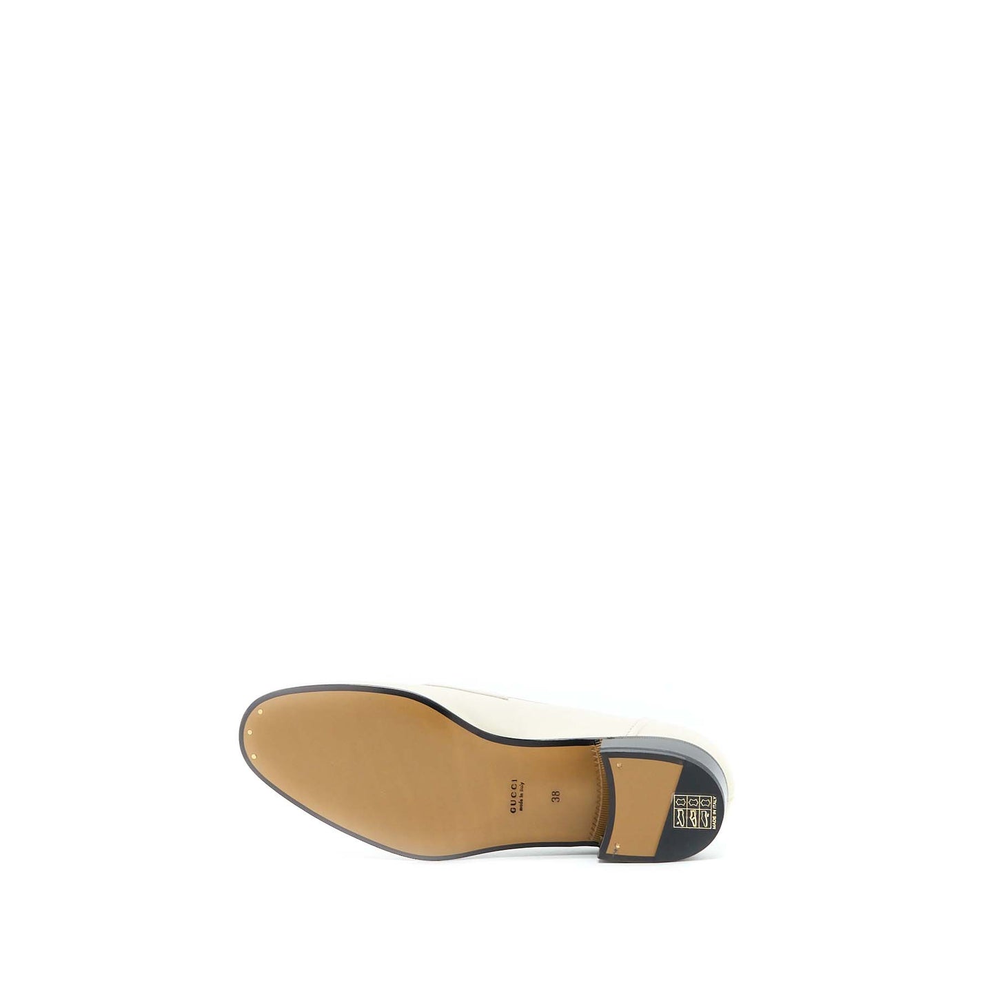 Gucci Size 38 Women’s Loafer with Horsebit Calfskin White