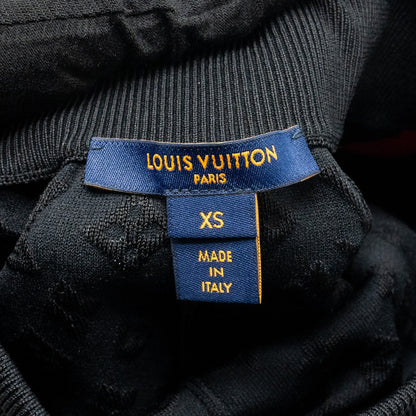 Louis Vuitton size XS Sporty Tank Top and shorts suit Embossed Monogram silk/polyamide black /red