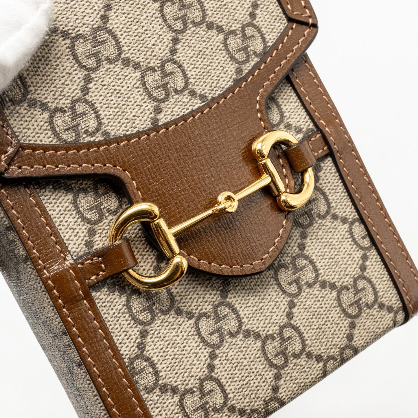 Gucci Horsebit 1955 Mini Bag GG Supreme Canvas Brown/Multicoloured