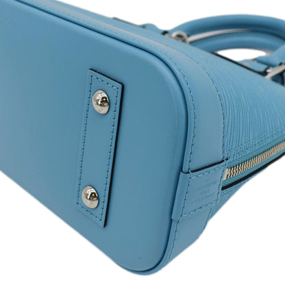 LOUIS VUITTON Alma BB Jacquard Epi Leather Crossbody Bag Light Blue