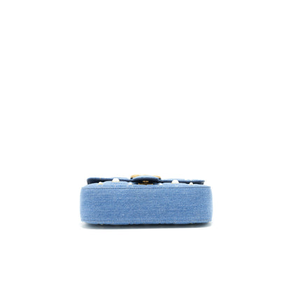 Gucci mini Marmont Bag Denim with pearl