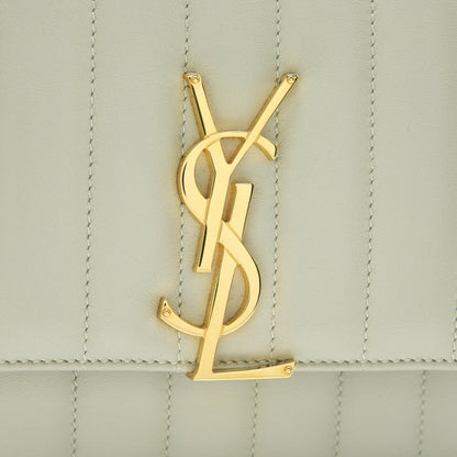 Saint Laurent Vicky Chain Bag Light Beige GHW
