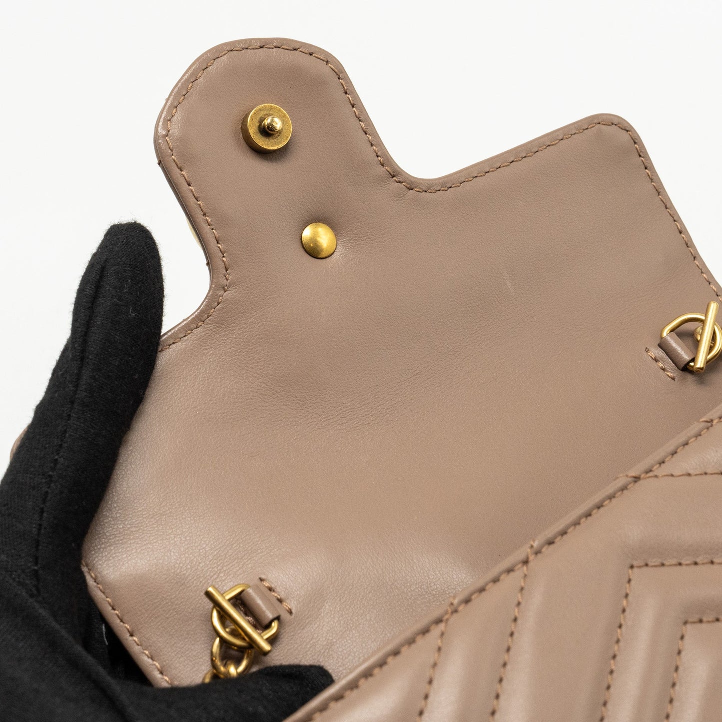Gucci GG Marmont Super Mini Bag Calfskin Beige