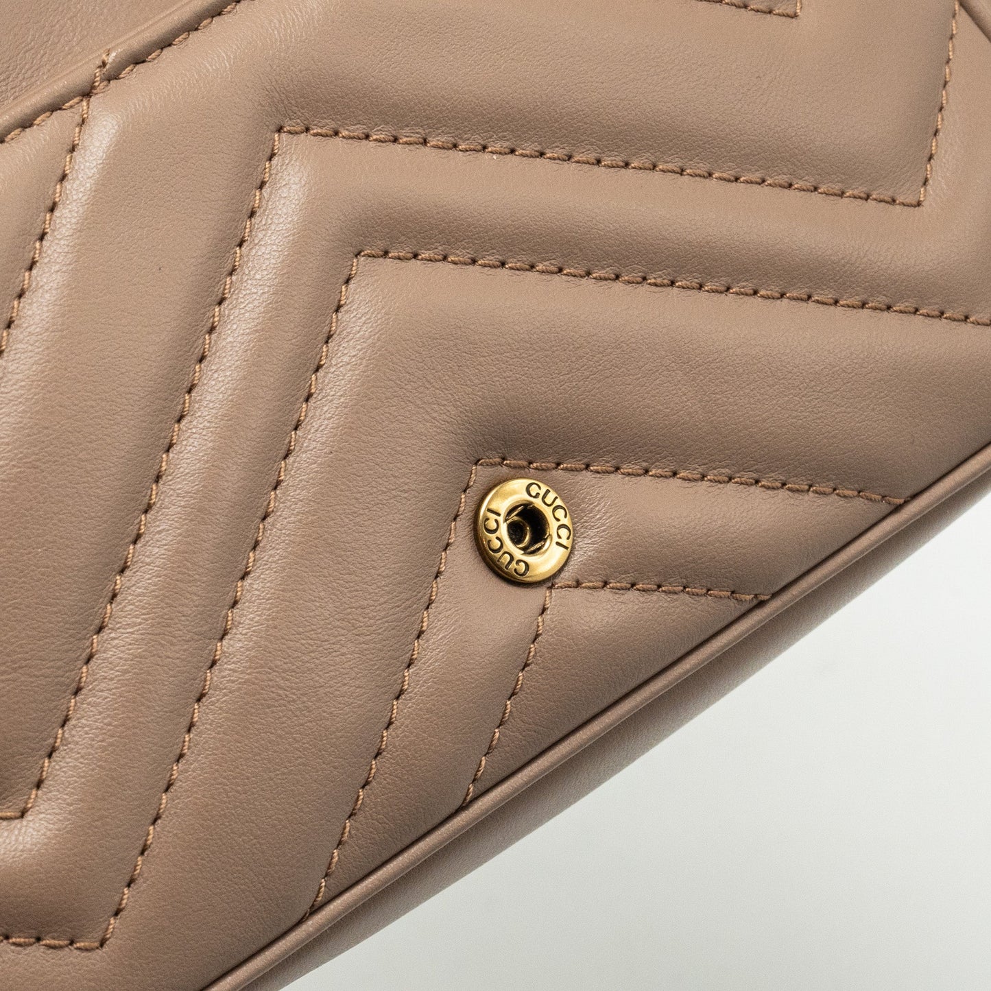 Gucci GG Marmont Super Mini Bag Calfskin Beige