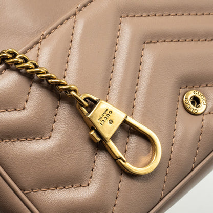 Gucci GG Marmont Super Mini Bag Calfskin Beige