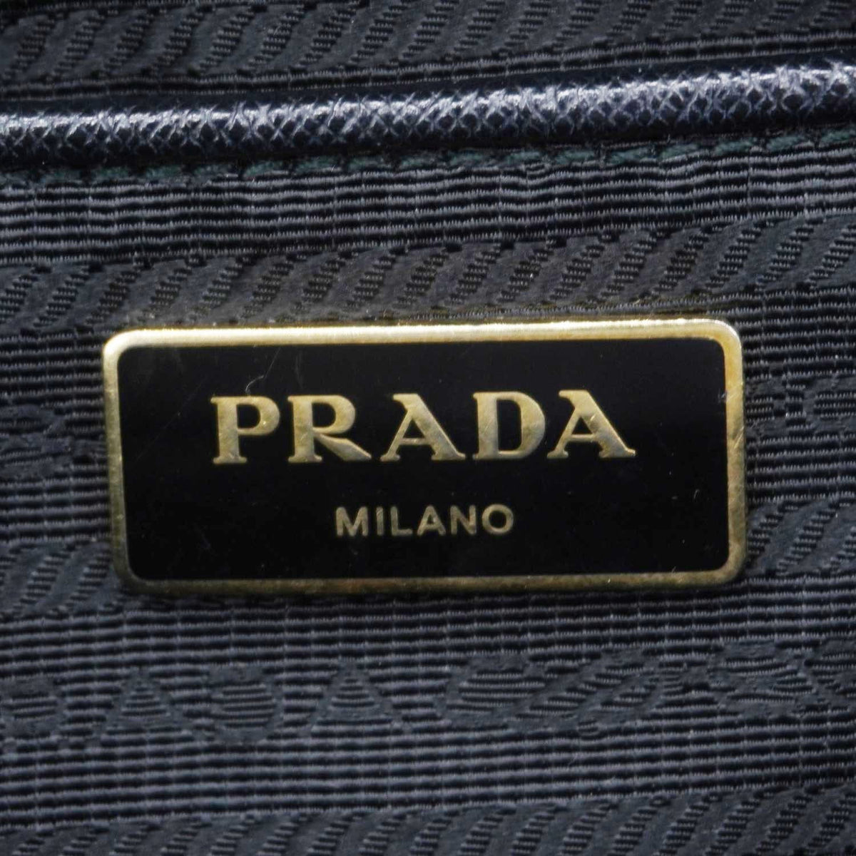 PRADA Galleria Double Zip Saffiano Leather Top Handle Tote Bag Black