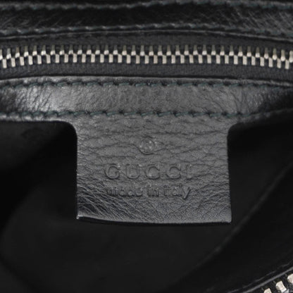 GUCCI Galaxy Medium Leather Top Handle Shoulder Bag Black 228838