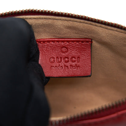 Gucci marmont mini pouch with chain red